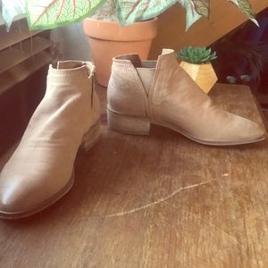 Dolce Vita Booties/ Shirt Boots- light tan
